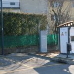 Colonnina di ricarica dei veicoli elettrici in via Monte Grappa