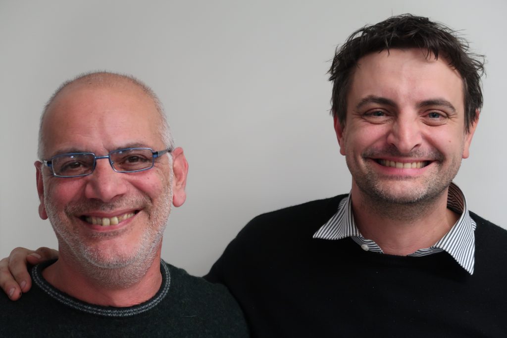 Claudio Canobbio, sindaco, a destra nella foto, con Mario Raso, vicesindaco.