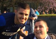 Messaggio a Mauro Icardi (e Wanda Nara) Mauro Icardi con Riccardo Di Lella