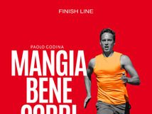 Aperitivi letterari: venerdì 22 marzo Paolo Godina presenta: “Mangia bene, corri forte”. Copertina libro: "Mangia bene corri forte", di Paolo Godina.
