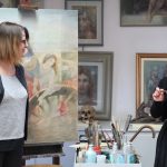 Atelier di Mario Bogani. A sinistra, Elena (figlia) con Rossella Liberti (nuora) –  – fotografia © Giancarlo Nicoli
