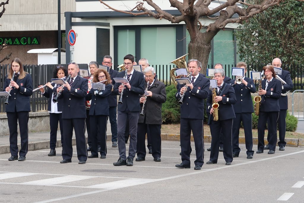 La banda di Fenegrò all'inaugurazione del Museo Permanente Mario Bogani - fotografia © Giancarlo Nicoli