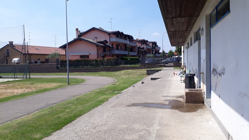 Veniano, parco della villa comunale. La scena del crimine.