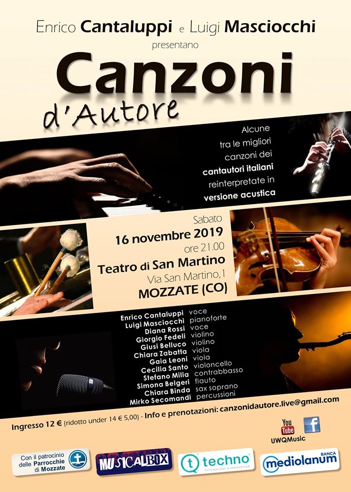 2019_11_12_Cantaluppo_Masciocchi Locandina spettacolo: "Canzoni d'Autore".