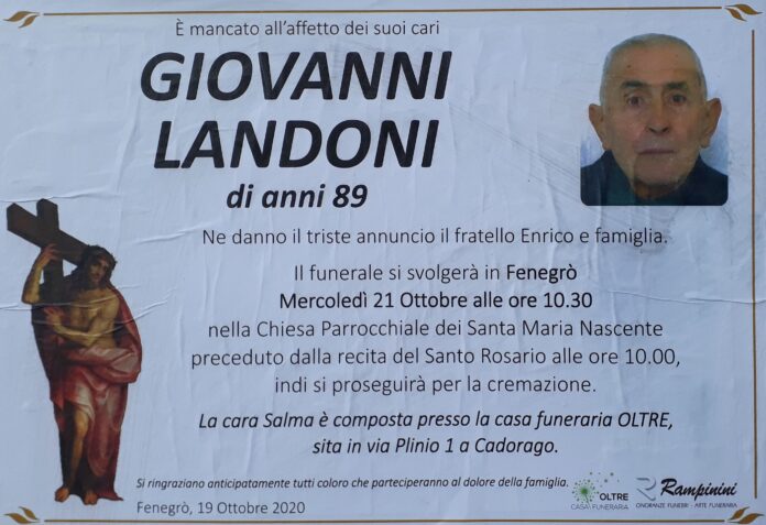 2020_10_20_Giovanni_Landoni Giovanni Landoni ci ha lasciati.