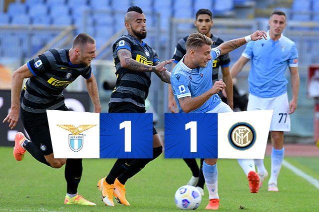 IMG-20201005-WA0000_Lazio_Inter Lazio - Inter 1-1: Vidal e Immobile in una fase del gioco.