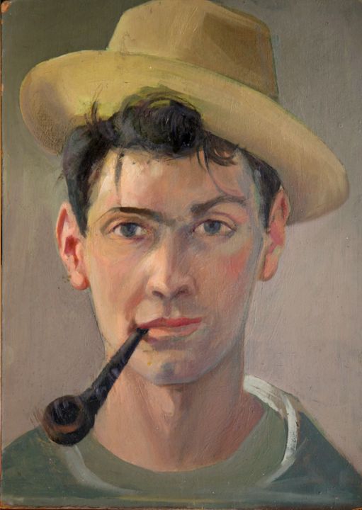 2020_11_27_Mario_Bogani_autoritratto Mario Bogani, 1951, Autoritratto, Olio su tavola