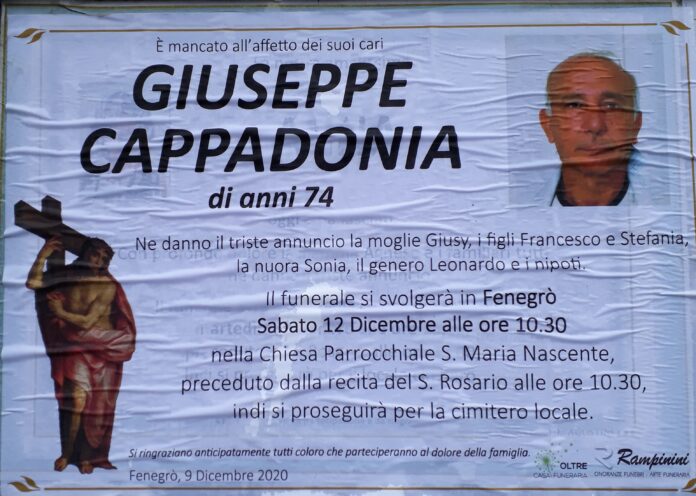 20201211_115857_Giuseppe_Cappadonia Giuseppe Cappadonia ci ha lasciati.