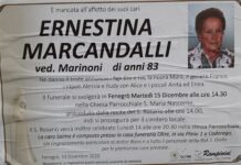 Ci ha lasciati Ernestina Marcandalli Ernestina Marcandalli ci ha lasciati.