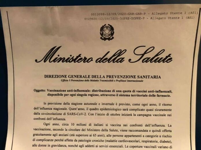 2020_12_14_Federfarma_Lecco Comunicazione del Ministero della Salute, riguardante la vaccinazione anti-influenzale (dettaglio).