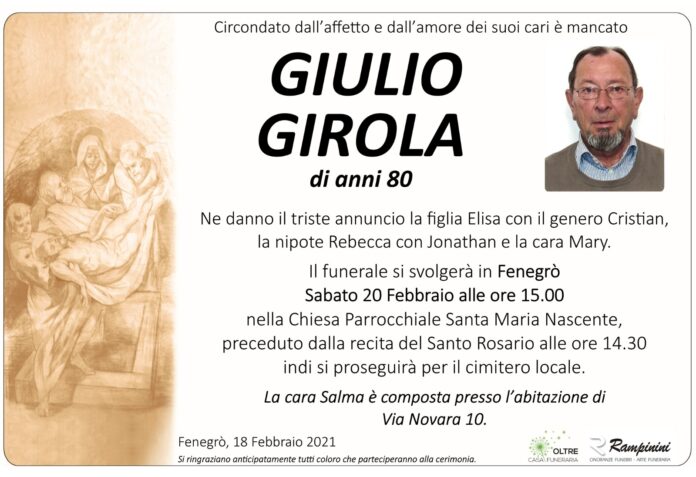 IMG-20210218-WA0005 Giulio Girola ci ha lasciati.
