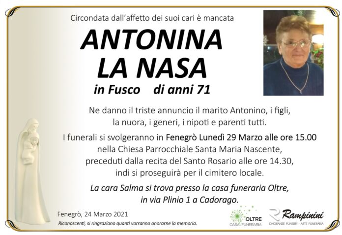 IMG-20210327-WA0000 Antonina La Nasa ci ha lasciati