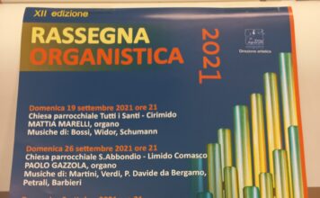 Fenegrò, Cirimido, Limido Comasco, Lurago Marinone: Rassegna organistica 2021 Rassegna organistica 2021 - locandina