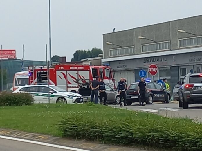 Incidente alla rotonda di Cirimido