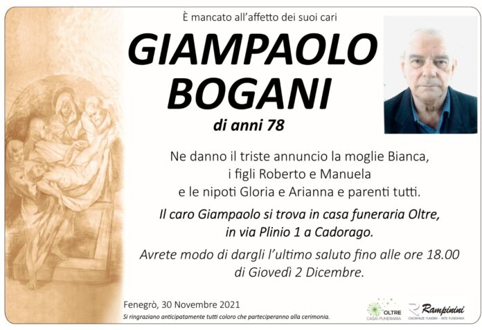 IMG-20211130-WA0006 Giampaolo Bogani ci ha lasciati.