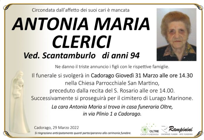 IMG-20220331-WA0001 Antonia Maria Clerici ci ha lasciati