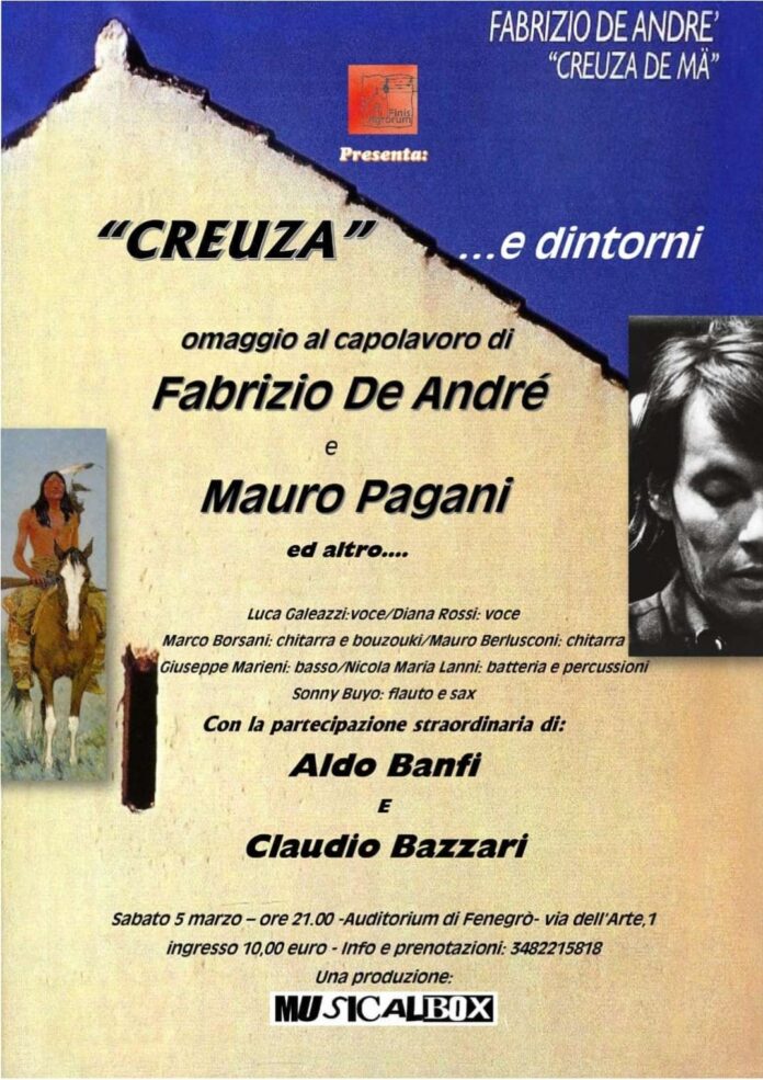 Locandina: "Creuza" ...e dintorni.