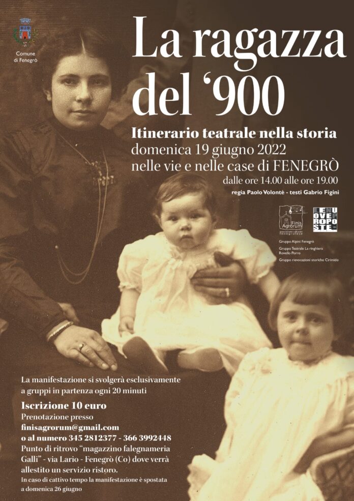 IMG-20220604-WA0002 La ragazza del '900, itinerario teatrale nella storia. Locandina.