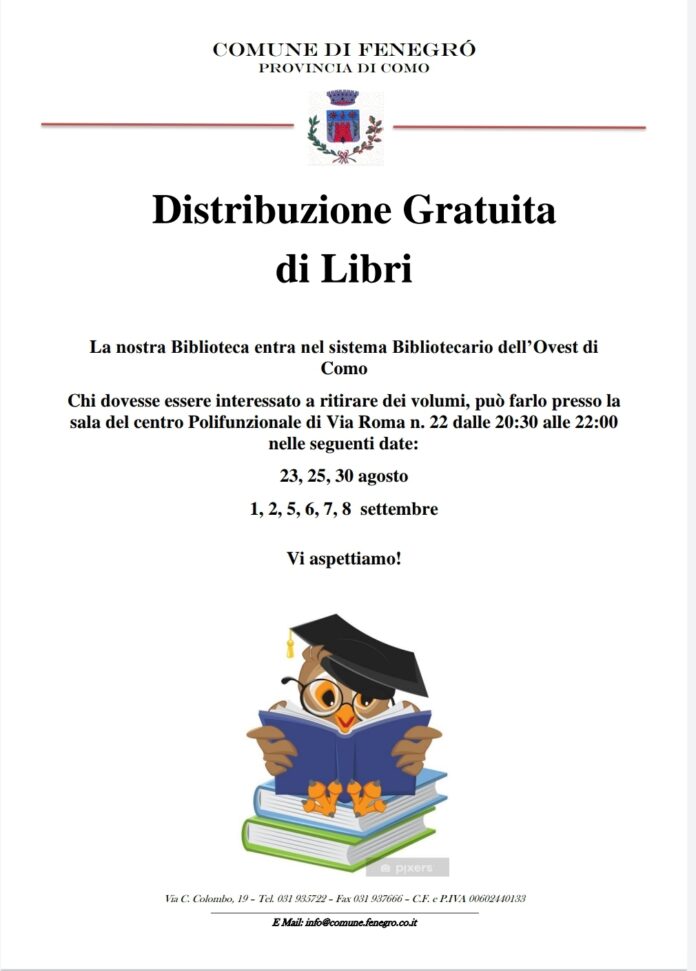 Screenshot_20220824-185347_Drive Locandina. Biblioteca di Fenegrò: distribuzione gratuita di libri.