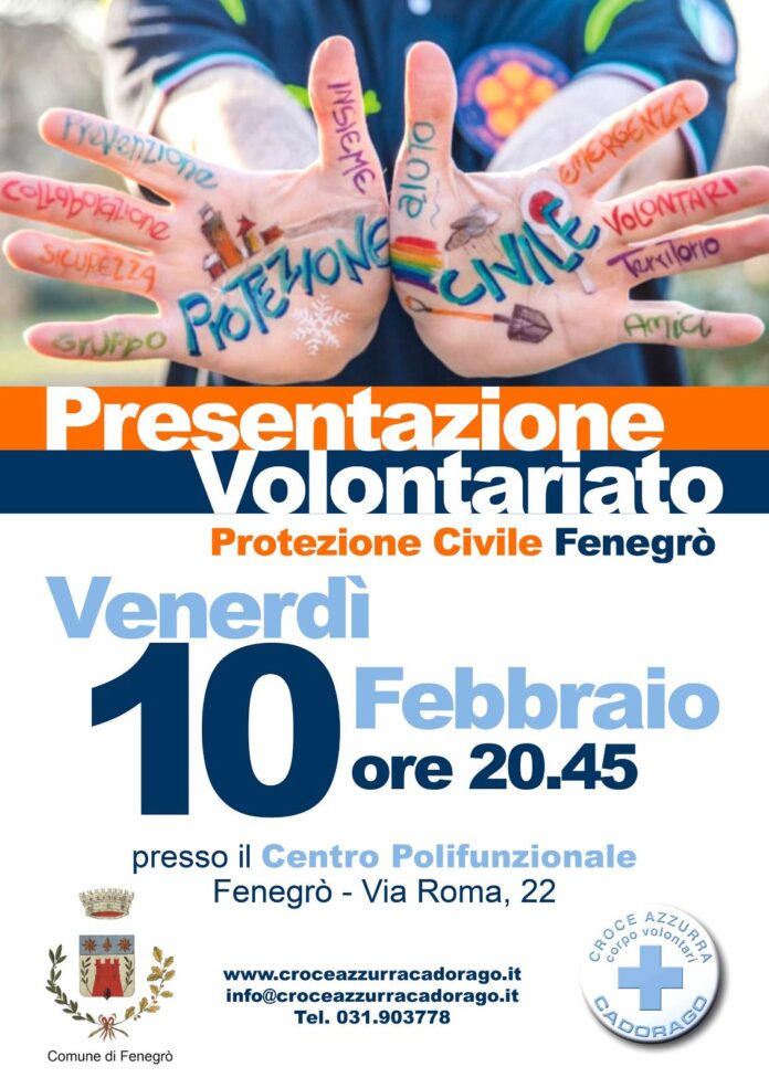 IMG-20230207-WA0001 Presentazione Volontariato Protezione Civile a Fenegrò - Locandina