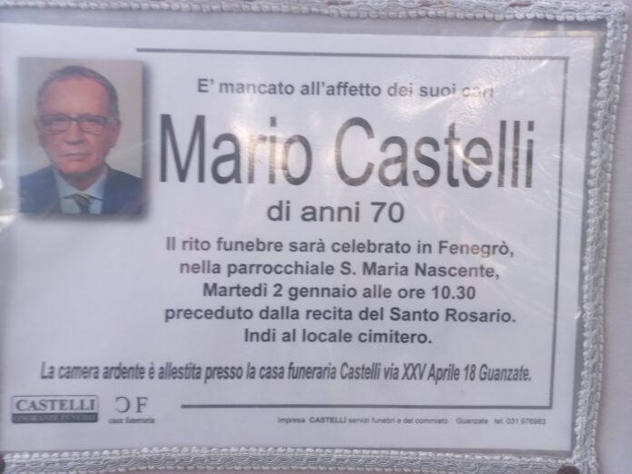 20240102_090509 Mario Castelli ci ha lasciati.