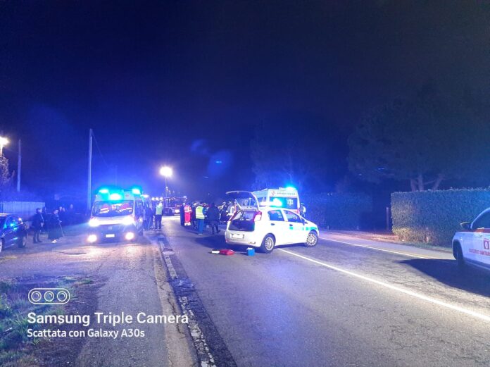 Incidente automobilistico sulla Provinciale Bergamo-Biella.