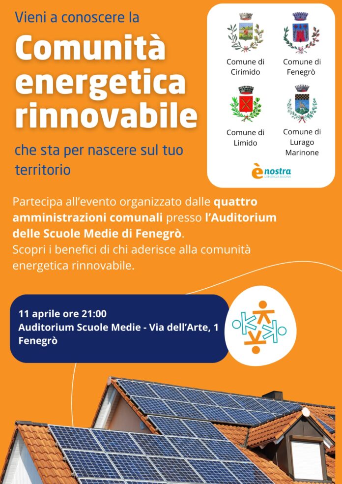Comunità energetica rinnovabile - presentazione - Locandina