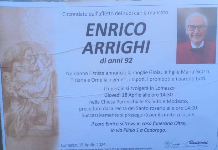 20240416_153815 Enrico Arrighi ci ha lasciati.