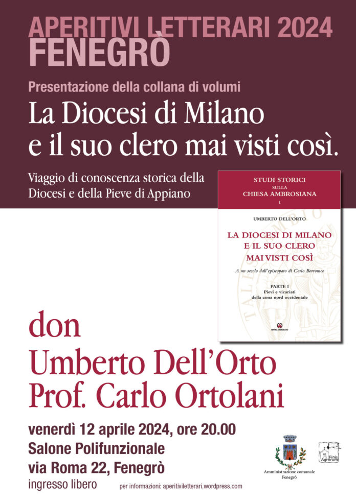 Aperitivi Letterari - La Diocesi di Milano e il suo clero mai visti così - Locandina