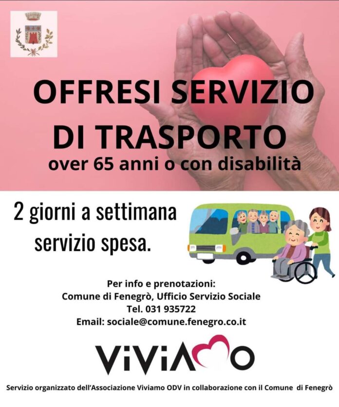 IMG-20240517-WA0001 ViviAmo Onlus offre il servizio di trasporto. Locandina.