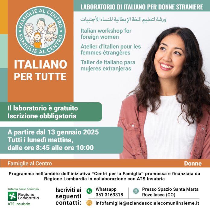 IMG-20241218-WA0000 Laboratorio di italiano per donne straniere - Locandina