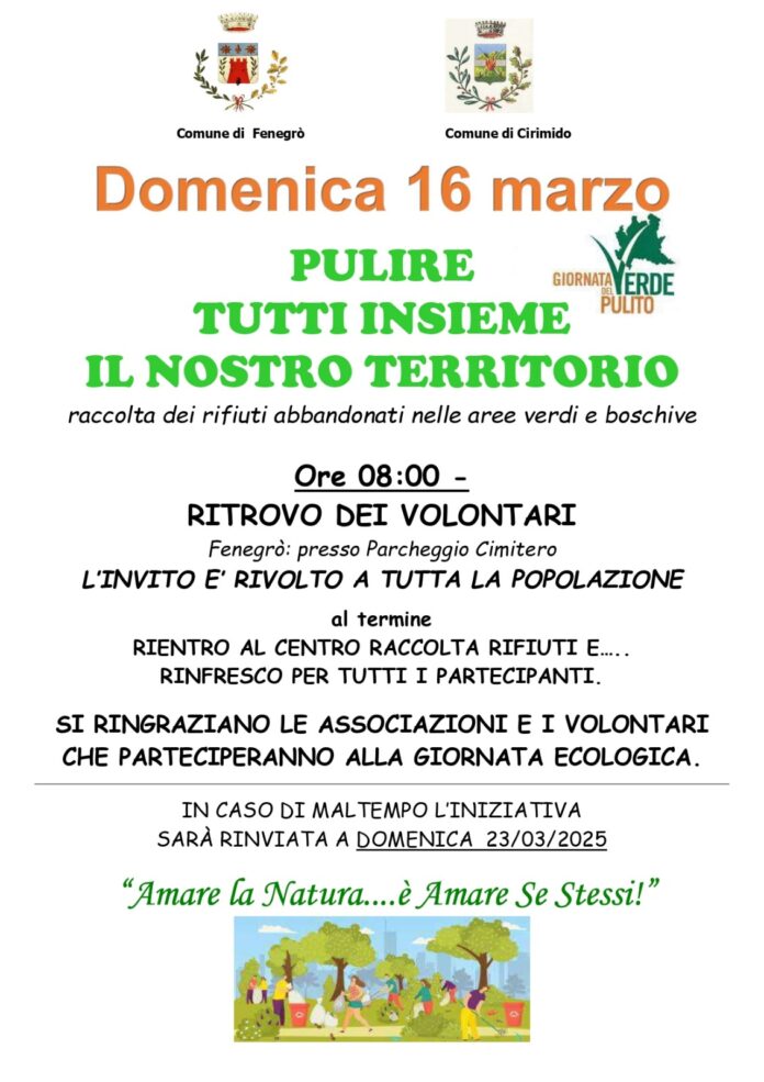 Giornata del Verde Pulito - Locandina