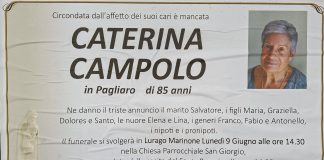 Ci ha lasciati Caterina Campolo Caterina Campolo ci ha lasciati.