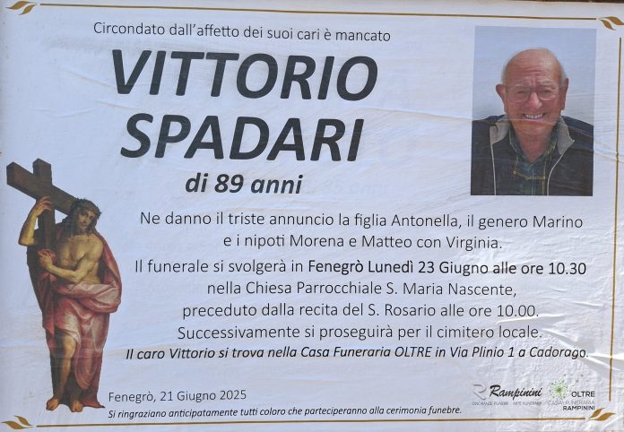 20250623_094902 Vittorio Spadari ci ha lasciati.