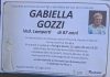 Ci ha lasciati Gabriella Gozzi Gabriella Gozzi ci ha lasciati.