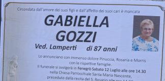 Ci ha lasciati Gabriella Gozzi Gabriella Gozzi ci ha lasciati.